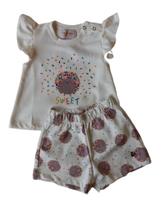 Conjunto Bebê Feminino Blusa + Short Pokótinha