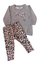 Conjunto Bebê Feminino Blusão ML + Legging Fakini Conjunto Bebê Feminino Blusão ML + Legging Fakini
