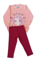 Conjunto Bebê Feminino Blusão ML + Legging Kely & Kety Conjunto Bebê Feminino Blusão ML + Legging Kely & Kety