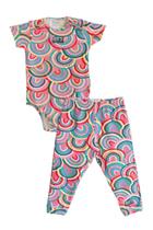 Conjunto Bebê Feminino Body e Calça Rainbow - Ladoo