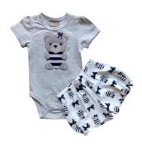 Conjunto Bebê Feminino Body + Short Milon Conjunto Bebê Feminino Body + Short Milon