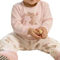 Conjunto Bebê Feminino Dedeka Suedine Egipcio Coelho Rosa Conjunto Bebê Feminino Dedeka Suedine Egipcio Coelho Rosa