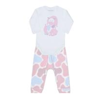 Conjunto Bebê Feminino Dedeka Vaquinha Branco 24626 Conjunto Bebê Feminino Dedeka Vaquinha Branco 24626