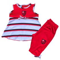 Conjunto Bebê Flamengo Bata e Legging Oficial