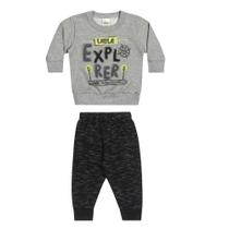 Conjunto Bebê Infantil Moletinho Menino Explorer Elian