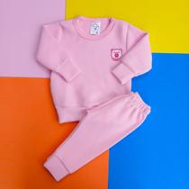 Conjunto Bebê Infantil Soft Inverno Menino Menina Roupa de frio P ao 3 Enxoval Blusa e Calça com punho Conjunto Bebê Infantil Soft Inverno Menino Menina Roupa de frio P ao 3 Enxoval Blusa e Calça com punho