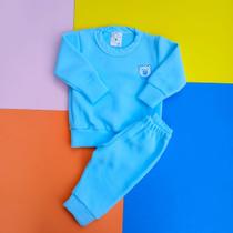 Conjunto Bebê Infantil Soft Inverno Menino Menina Roupa de frio P ao 3 Enxoval Blusa e Calça com punho Conjunto Bebê Infantil Soft Inverno Menino Menina Roupa de frio P ao 3 Enxoval Blusa e Calça com punho