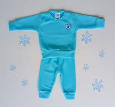 Conjunto Bebê Infantil Soft Inverno Menino Menina Roupa de frio P M G Enxoval Blusa e Calça com punho - Mafessoni