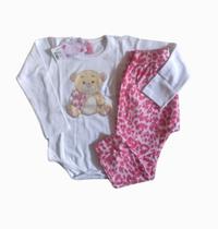 Conjunto bebê inverno Body e calça masculino e feminino