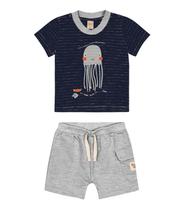 Conjunto Bebe Masc Camiseta e Bermuda Trick Nick M ao G