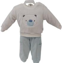 Conjunto Bebê Masculino Blusa Calça Inverno Chuquinha 2909