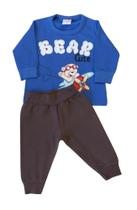 Conjunto Bebê Masculino Blusão ML + Calça Forfun Conjunto Bebê Masculino Blusão ML + Calça Forfun