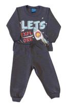 Conjunto Bebê Masculino Blusão ML + Calça WRK