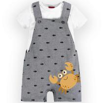 Conjunto Bebê Masculino Body + Jardineira Kyly