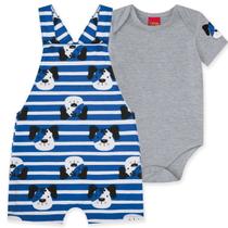 Conjunto Bebê Masculino Body + Jardineira Kyly Conjunto Bebê Masculino Body + Jardineira Kyly