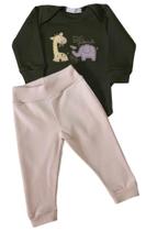 Conjunto Bebê Masculino Body ML + Calça Mini Mundo Conjunto Bebê Masculino Body ML + Calça Mini Mundo