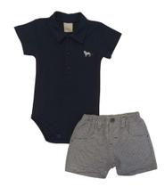 Conjunto Bebê Masculino Body Polo Luxo 233689 - Anjos Baby