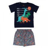 Conjunto Bebê Masculino Camiseta em meia malha e Bermuda em moletom sublimada 11676