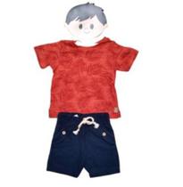 Conjunto Bebê Masculino Folhas Laranja - Colorittá Conjunto Bebê Masculino Folhas Laranja - Colorittá