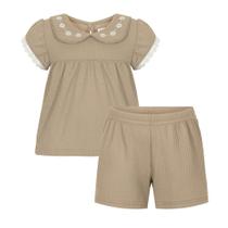Conjunto Bebê Menina Alakazoo Crochê Imperial Blusa e Short Tamanho:1Cor:Igual da foto