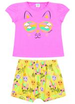 Conjunto Bebê Menina Blusa e Short Marlan 40513B Conjunto Bebê Menina Blusa e Short Marlan 40513B