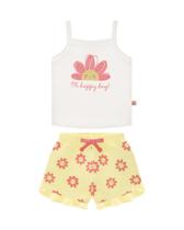 Conjunto Bebê Menina Blusa Regata/Short Moletinho Somnii Conjunto Bebê Menina Blusa Regata/Short Moletinho Somnii