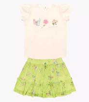 Conjunto Bebê Menina Body Com Saia Trick Nick Cor:Off WhiteTamanho:2