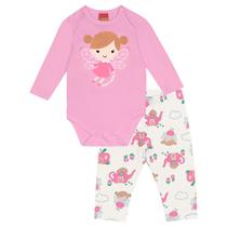 Conjunto Bebê Menina Body e Calça Legging Kyly 1000014 Conjunto Bebê Menina Body e Calça Legging Kyly 1000014