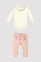 Conjunto Bebê Menina Calça e Body com Estampa de Ursinhas Glinny Conjunto Bebê Menina Calça e Body com Estampa de Ursinhas Glinny