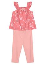 Conjunto bebê menina com Calça legging Brandili Baby Conjunto bebê menina com Calça legging Brandili Baby