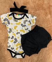 Conjunto bebê menina coração Conjunto bebê menina coração
