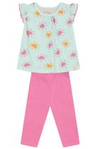 Conjunto bebê menina de corações Brandili Baby