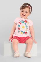 Conjunto bebê menina de flor Brandili Baby