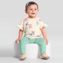 Conjunto bebê menina de flores Brandili Baby Conjunto bebê menina de flores Brandili Baby