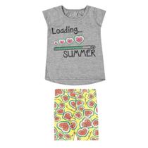 Conjunto Bebê Menina Elian Loading Summer Cinza Conjunto Bebê Menina Elian Loading Summer Cinza
