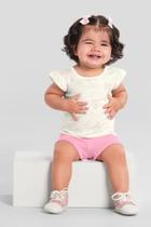 Conjunto bebê menina florido Brandili Baby Conjunto bebê menina florido Brandili Baby