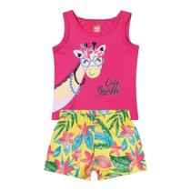 Conjunto Bebê Menina Girafa Pink - Elian