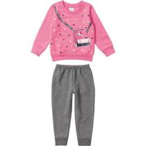 Conjunto Bebê Menina Manga Longa Malwee Kids Ref. 78275 Conjunto Bebê Menina Manga Longa Malwee Kids Ref. 78275