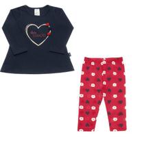 Conjunto Bebê Menina Manga Longa Pulla Bulla Ref. 42120 Conjunto Bebê Menina Manga Longa Pulla Bulla Ref. 42120