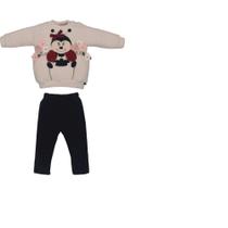 Conjunto Bebê Menina Marfim Plush Ana Vitória Joaninha