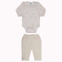 Conjunto Bebê Menina Memories 2Pçs Bege - Sonho Mágico Conjunto Bebê Menina Memories 2Pçs Bege - Sonho Mágico