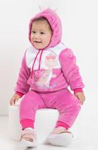 Conjunto Bebê Menina Pelo Bordado Inverno Lessa Kids B8899 Conjunto Bebê Menina Pelo Bordado Inverno Lessa Kids B8899