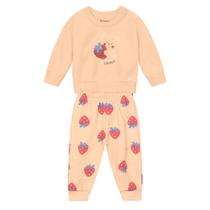 Conjunto bebê menina peluciado Brandili Baby
