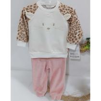 Conjunto Bebê Menina Plush Le Bhua / Paraiso Blusa Calça 501
