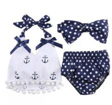 Conjunto bebe menina top calcinha lacinho tamanho m Conjunto bebe menina top calcinha lacinho tamanho m