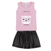 Conjunto Bebê Menina Verão Forever, 2 peças - Gueda Conjunto Bebê Menina Verão Forever, 2 peças - Gueda