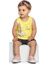 Conjunto Bebê Menina Verão, Gatinha arco íris, 2 peças - Kely &amp Kety