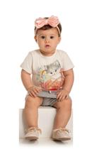 Conjunto Bebê Menina Verão Gatinho, 2 peças - Quebra cabeça