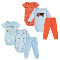 Conjunto Bebe Menino 6 Peças Misto Algodão Infantil Tamanho:p