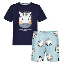 Conjunto Bebê Menino Alakazoo Camiseta Algodão e Bermuda Mol Tamanho:PCor:Igual da foto